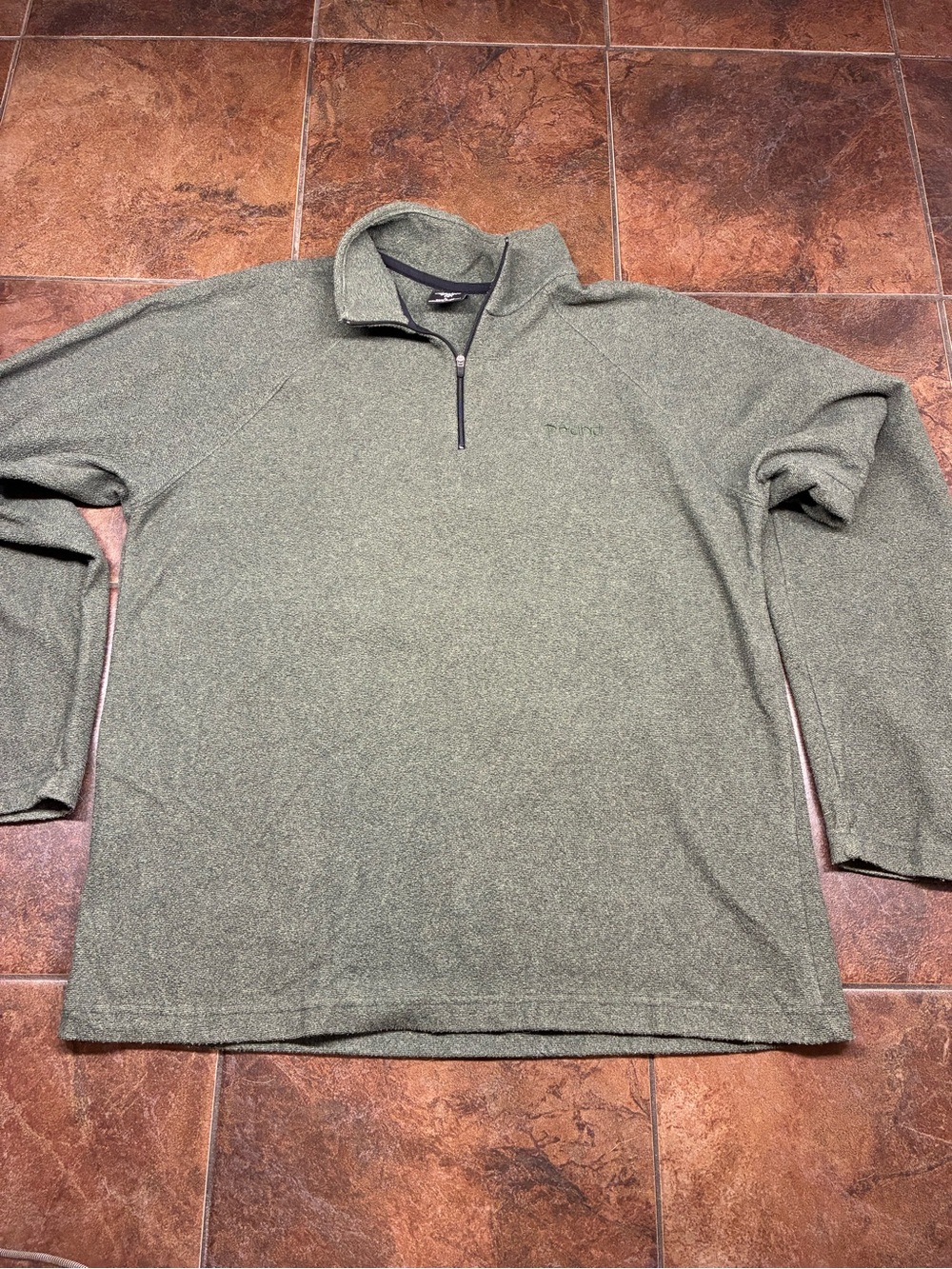 Prana Men's Olive Green Half-Zip Pullover